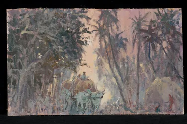 Ochsenkarren, Abendlicht